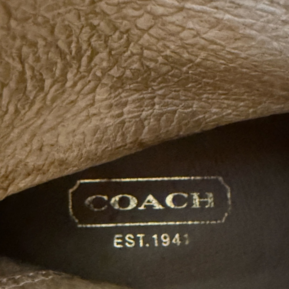 Coach Kasandra Brown Leather Ankle Booties sz 8 - Picture 8 of 10